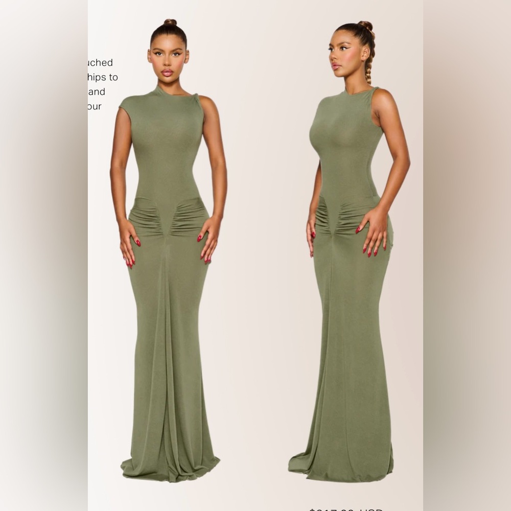 COUCOO WALE DRESS-LIEUTENANT GREEN